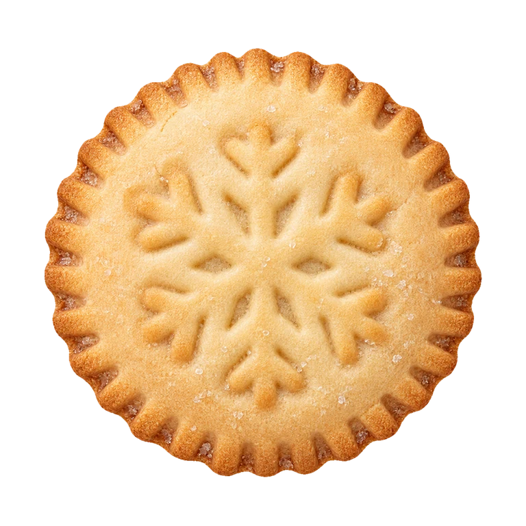 Mr Kipling 6 Snowflake Mince Pies, top view