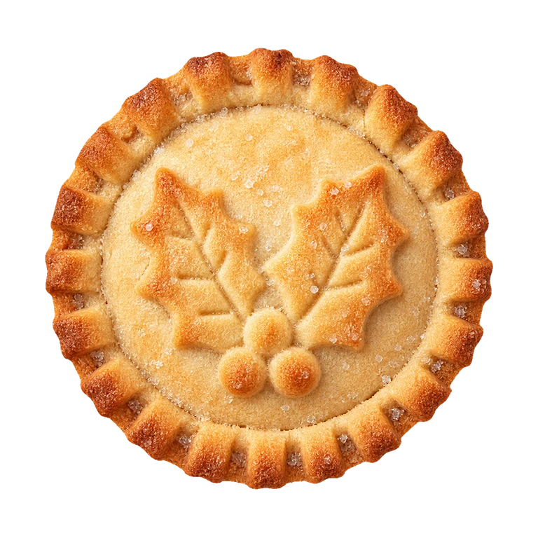 Lidl 6 Mince Pies, top view