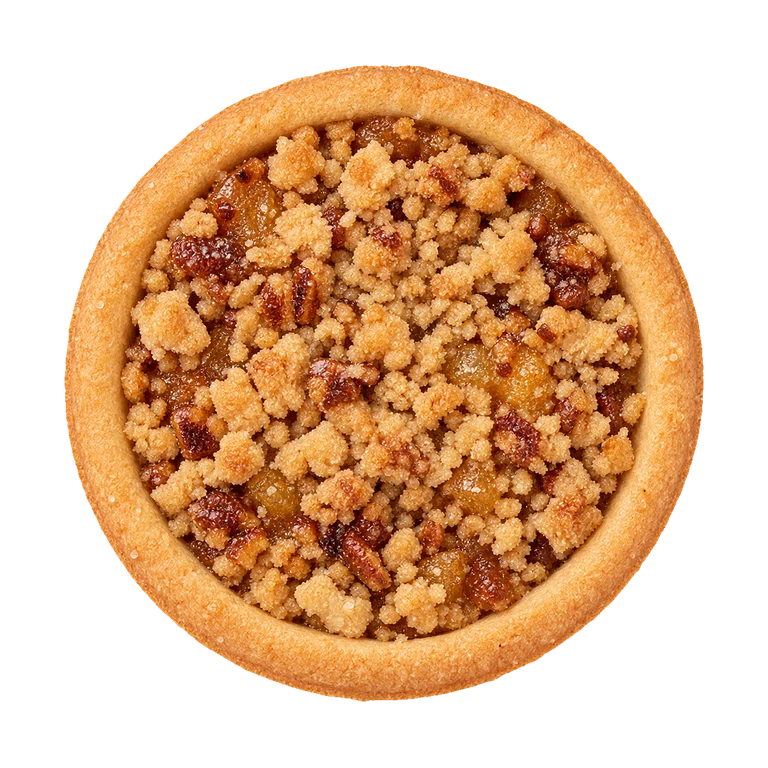 Asda Exceptional by ASDA 4 Toffee Apple Spiced Crumble Tarts, top view