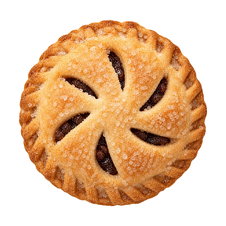Waitrose Waitrose Christmas 6 All Butter Puff Pastry Mince Pies, top view