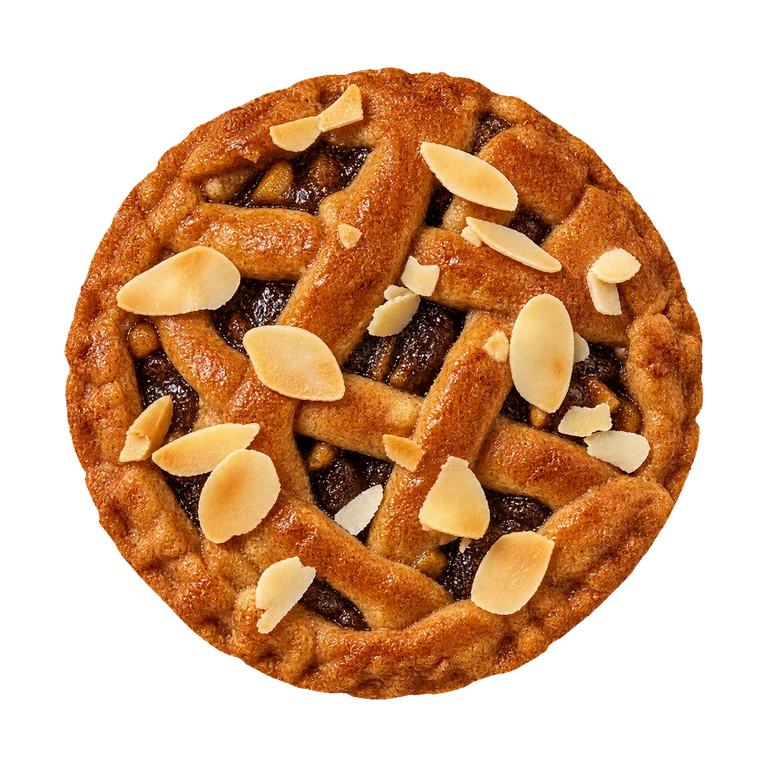 Lidl Deluxe Mince Tarts Speculoos Almond, top view