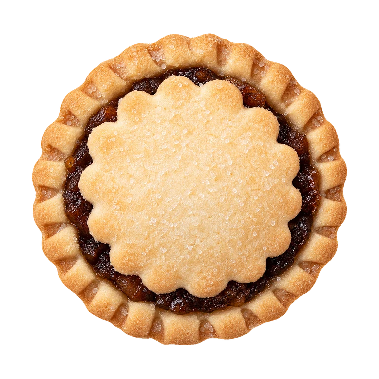 Abel & Cole Vegan Mini Mince Pies (pack of 12), top view