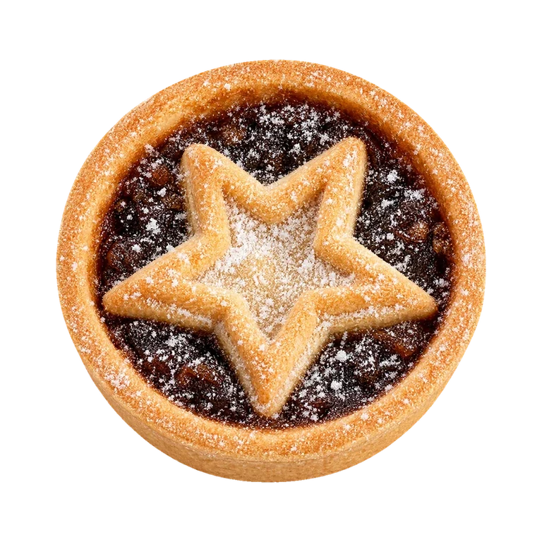 Costa Coffee Mince Tart, top view