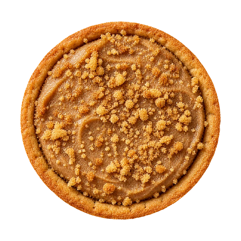 M&S Malt and Caramel Cookie Pies, top view