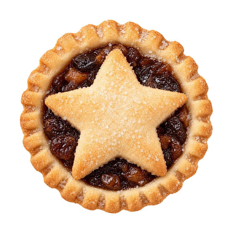Abel & Cole Mini Mince Pies (pack of 12), top view