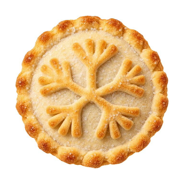 Aldi Deep Filled Mince Pies, top view