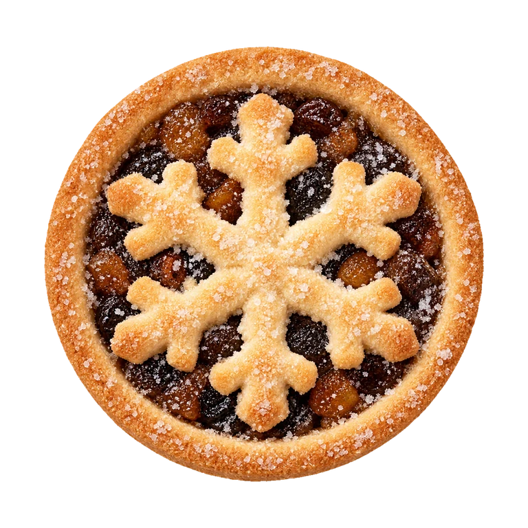 Mr Kipling 4 All Butter Mince Pies, top view