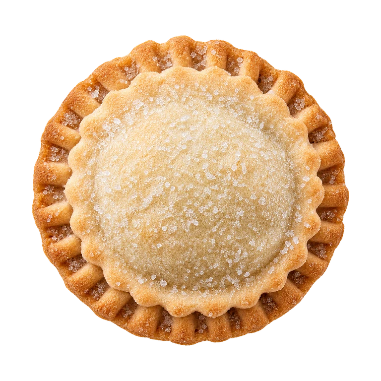 Riverford Organic Vegan mince pies, top view