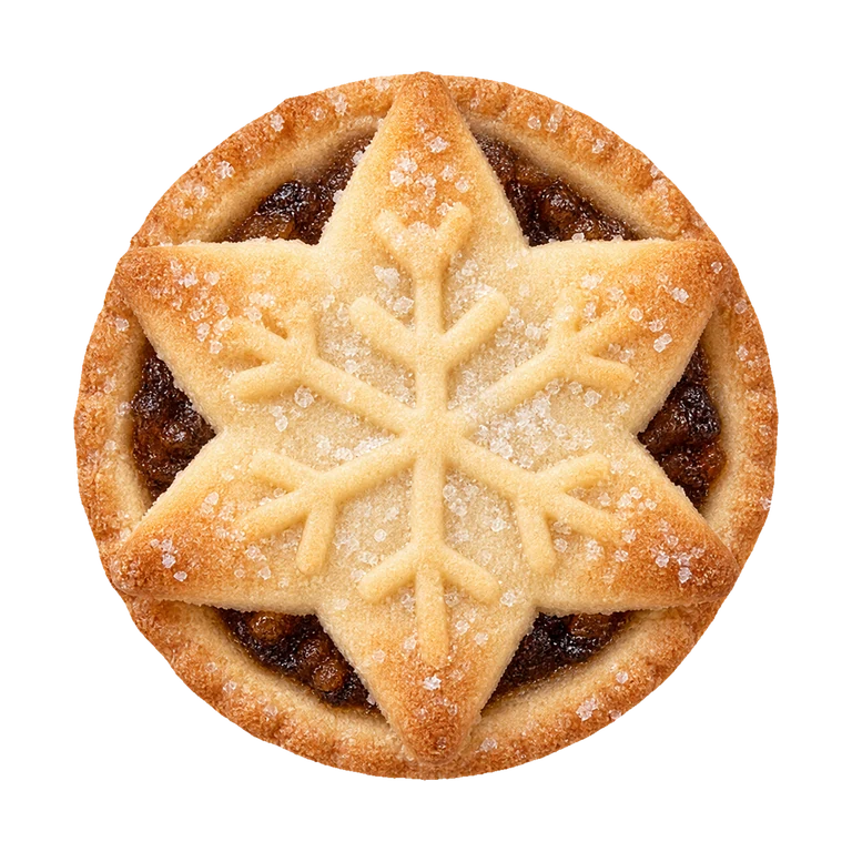Aldi Mini Mince Pies, top view