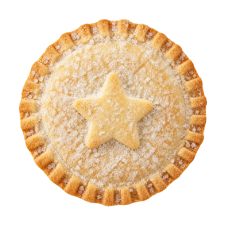 Holmes Bakery Large Traditional Mince Pies, top view