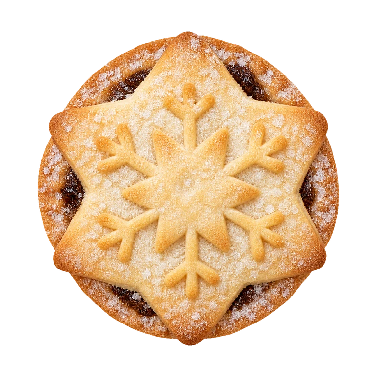 Lidl 6 All Butter Mince Pies, top view