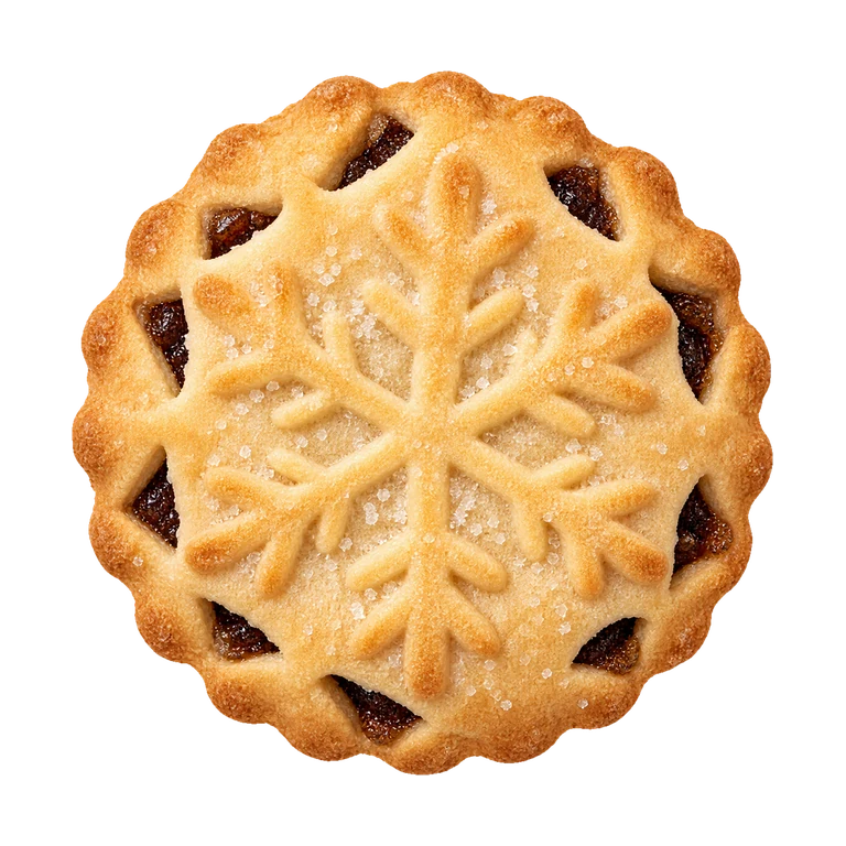 Sainsbury's Sainsbury's 6 x All Butter Mince Pies, Taste the Difference 325g, top view