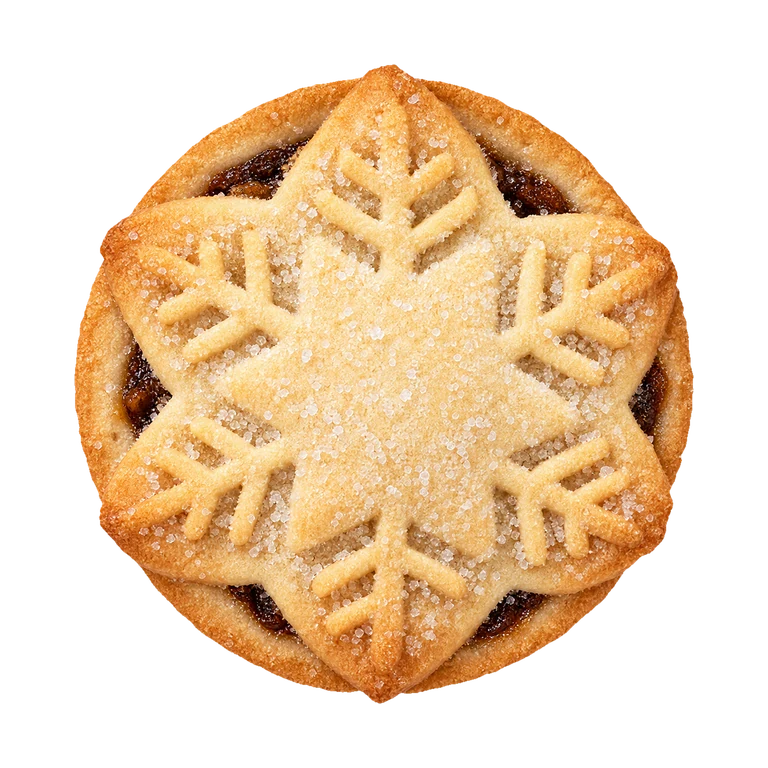Aldi Mince Pies 6pk, top view