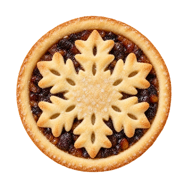 Aldi Specially Selected Ultimate Brown Butter Mince Pies, top view