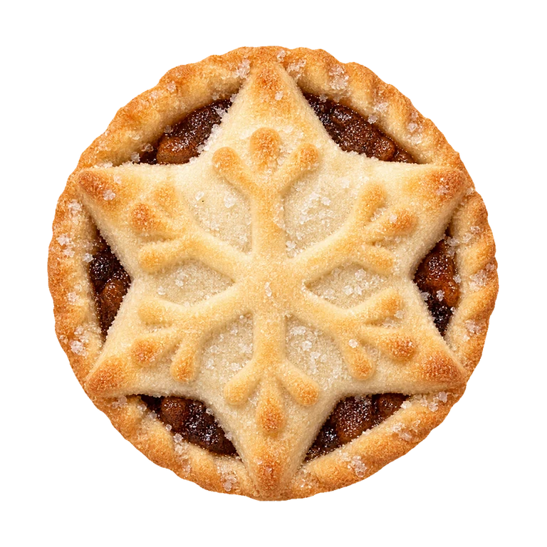 Lidl 9 All Butter Mini Mince Pies, top view