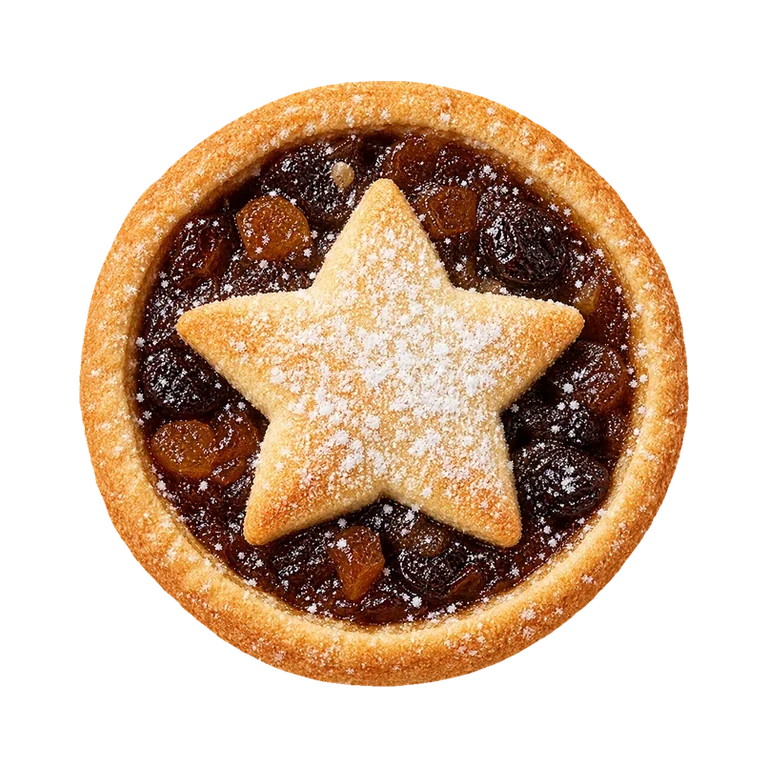 Caffè Nero Classic Mince Pie, top view
