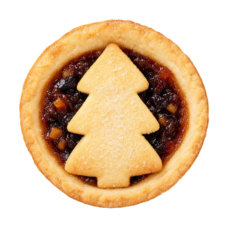 Tesco Tesco Finest Free From All Butter Mince Pies 4 Pack 200g, top view
